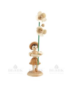 Blank Blumenkind mit Butterblume, natur