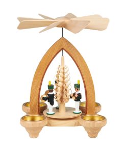 Teelichtpyramide Bergleute, farbig