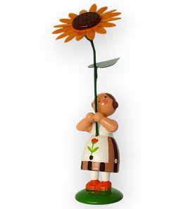 Blumenkind Mädchen mit Sonnenblume