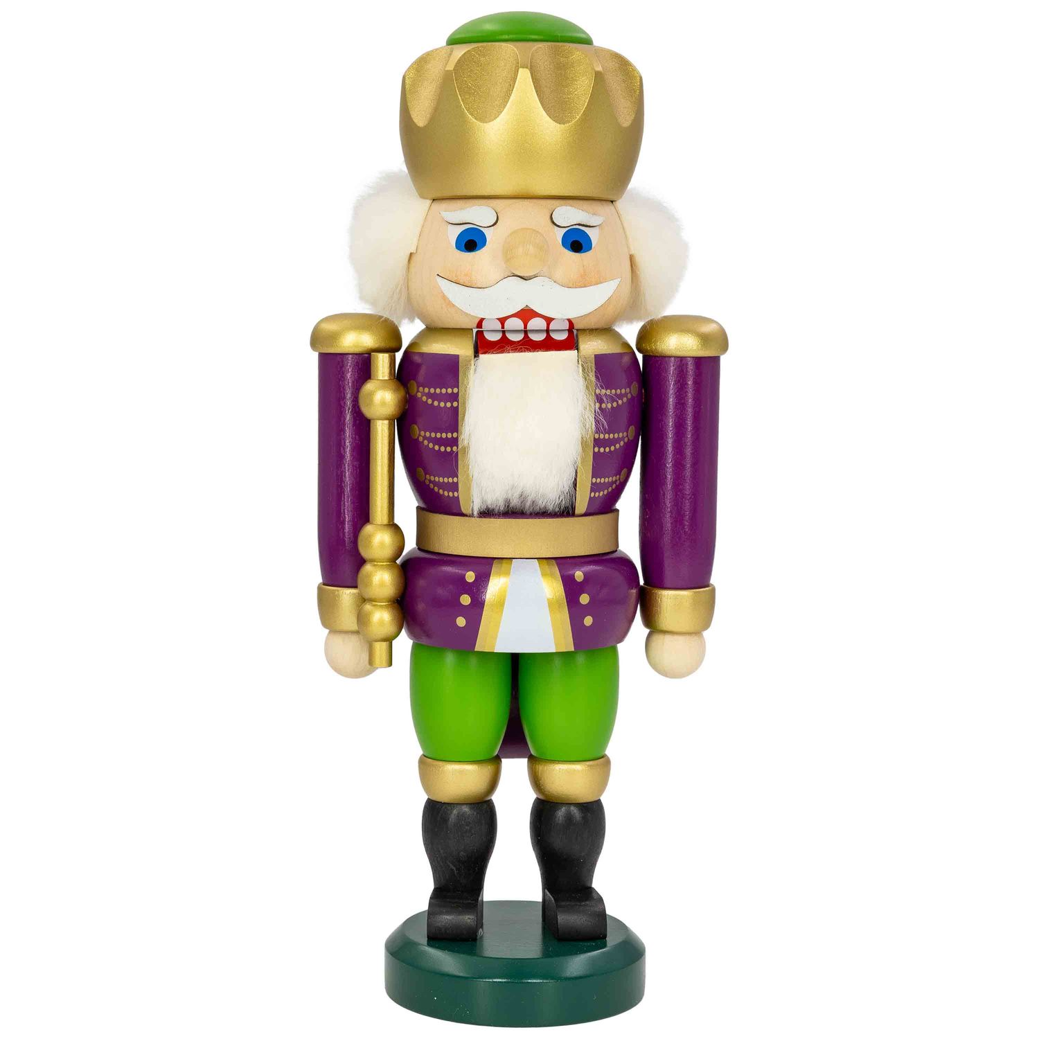 Nussknacker König Exklusiv, purpur-grün