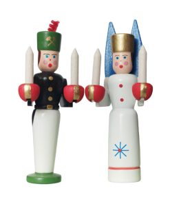 Engel und Bergmann Figuren, klein blau