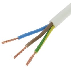 Dietz Kunststoff Schlauchleitung weiß 3×1,5 mm2 flexibel mit Schutzleiter