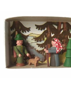 Zündholzschachtel Förster mit Buschweib’l