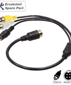 AMPIRE Adapterkabel 4-pol. AVIATION Stecker für Rückfahrkameras