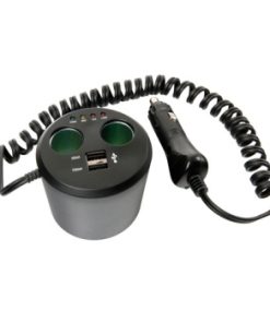 Lampa Abverkauf 12 V Spannungsverteiler „Duo 4-BT“, 2 x 12 V + 2 x USB, schwarz