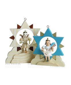 Blank Sternhalterung für Engel im Stern, natur