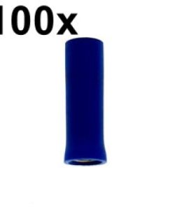 Förch Flachsteckhülse  2,8×0,5 mm, VE=100, blau, Ind.-Qual.