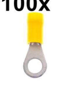 Förch Ringöse M6, VE=100, gelb, Industrie-Qualität