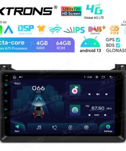 IAP92PSTS 9-Zoll-Android-Octa-Core-4-GB-RAM + 64-GB-ROM-Autoradio-Multimedia-Player mit 1280 * 720 HD-Bildschirm Speziell für TOYOTA Prius nur für Rechtslenker