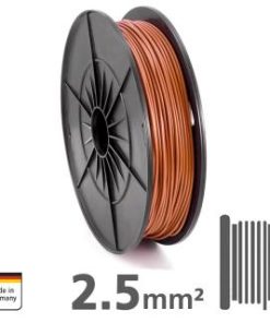 AMPIRE Installationskabel braun 2.5mm², 60m Spule, 100% Kupfer