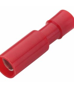 NEKO Rundsteckhülse isoliert, 0,5-1mm², rot, 4mm (100er Pack)