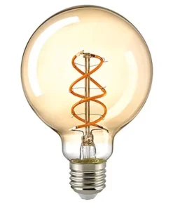 Sigor 5,5 W LED Curved Globe 95 mm Gold E27 2000 K Dim / ersetzt 25 W