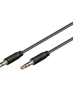 AMPIRE Audio-Kabel 3.5mm Slim-Klinke, 2m, 3-polig