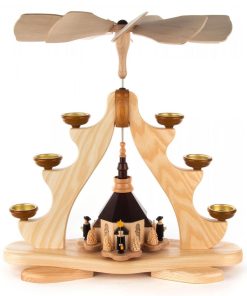 Pyramide Seiffener Kirche für Teelichter